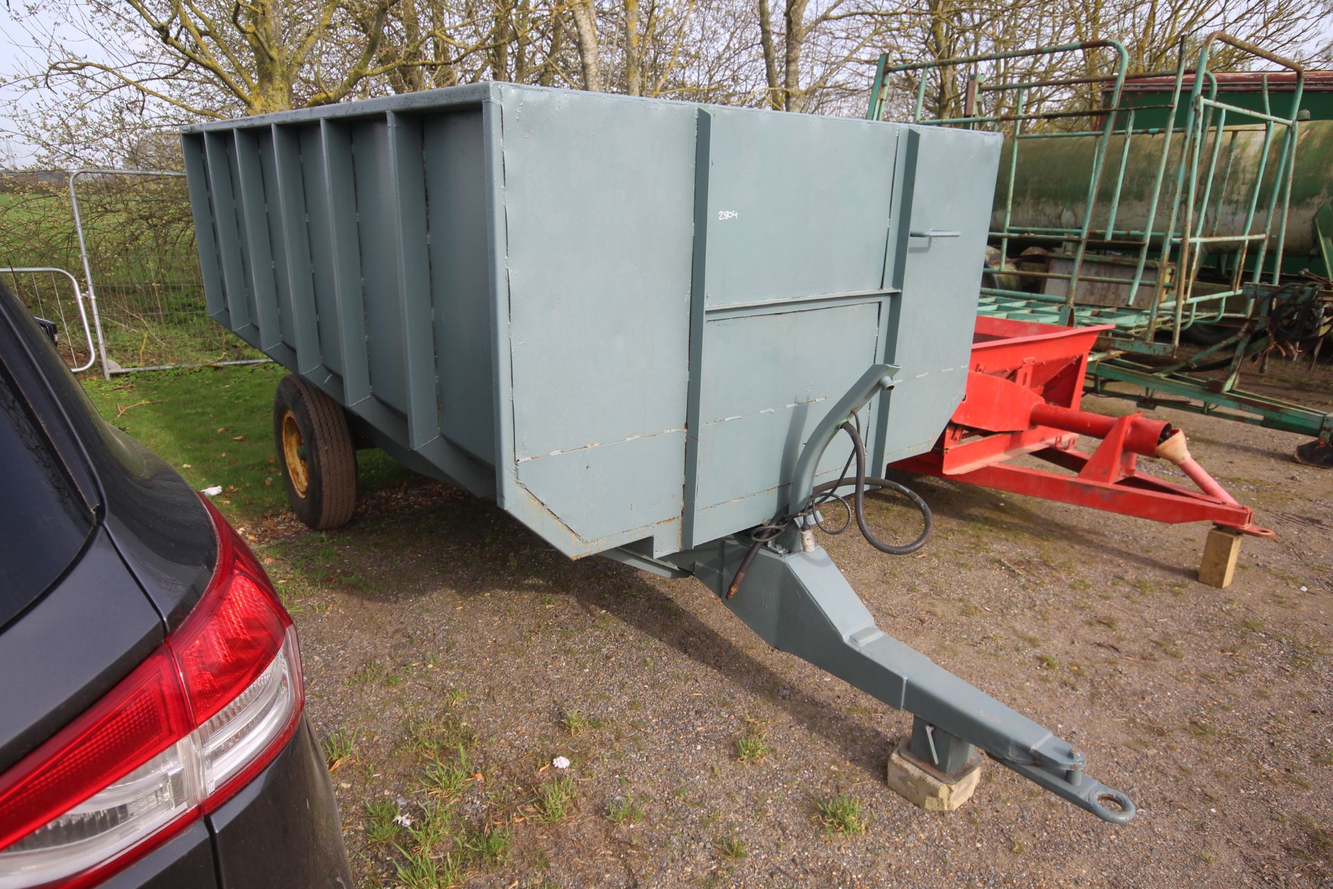 4T single axle tipping trailer. Recently refurbished. V - Image 2 of 18