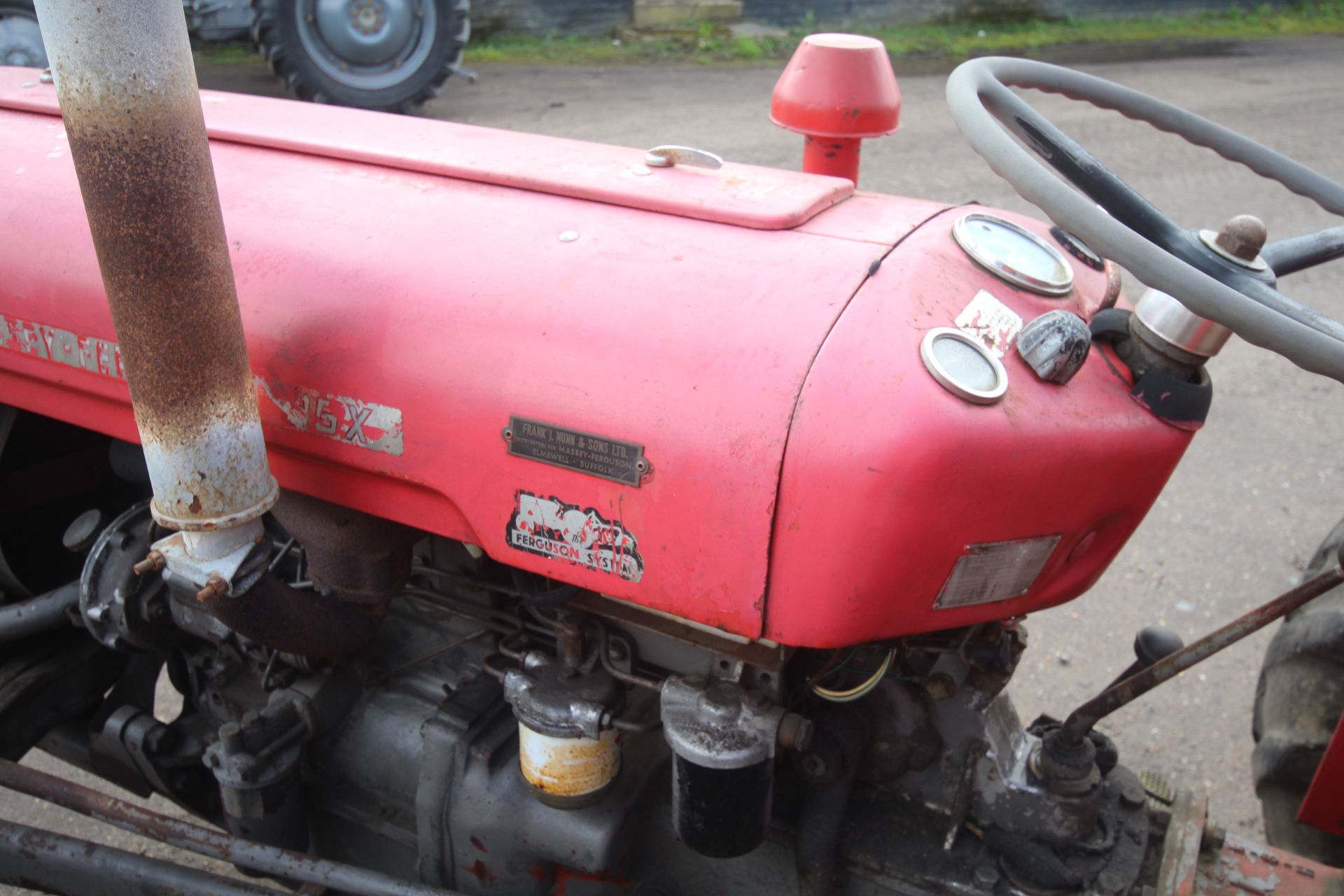 Massey Ferguson 35X 2WD tractor. 1963. Serial number SNMY313859. 11-28 rear wheels and tyres. - Image 11 of 43