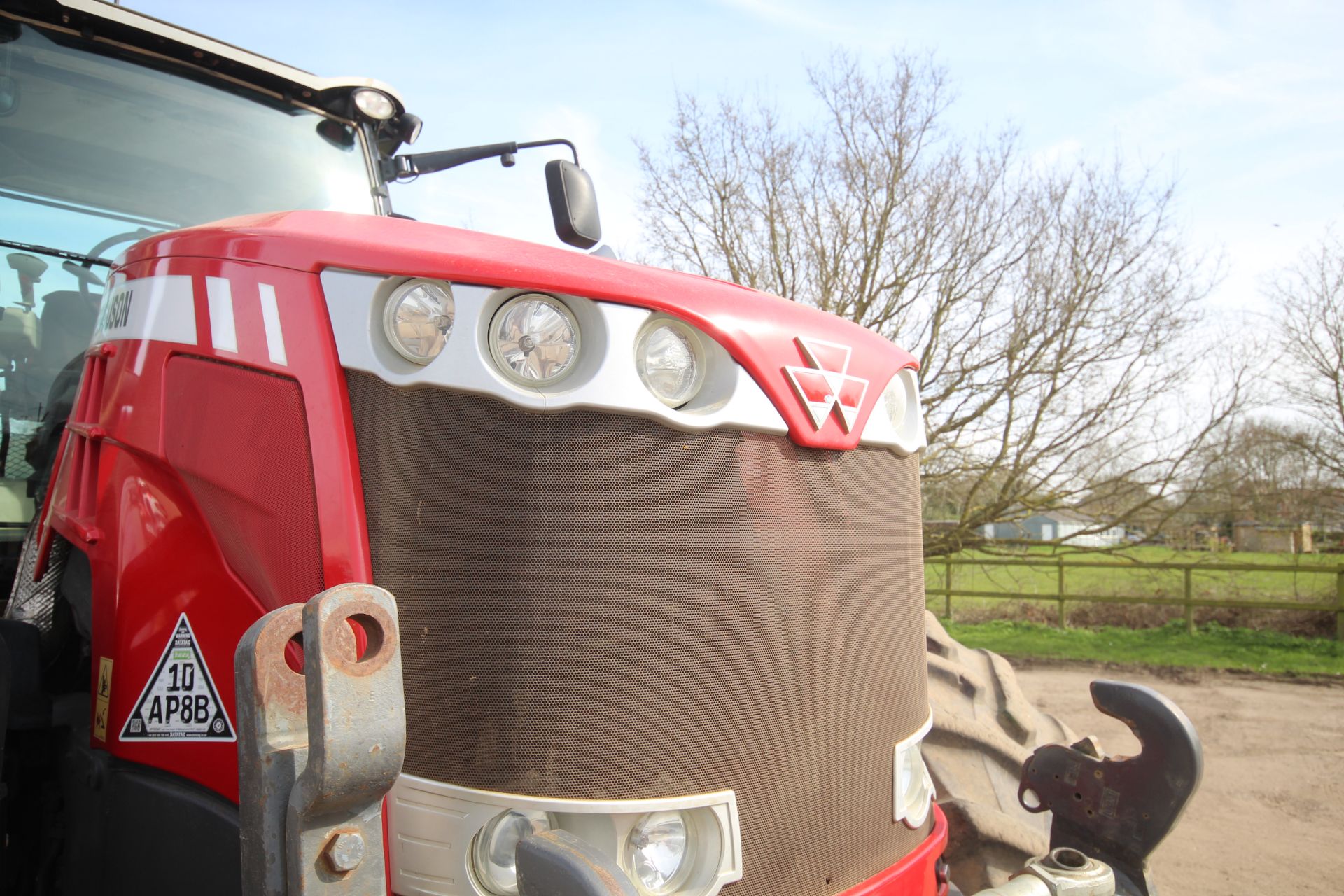 Massey Ferguson 8737 4WD tractor. Registration AY17 AVG. Date of first registration 14/03/2017. 4, - Image 11 of 104