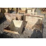 3x excavator buckets. To include 21.5in, 35in, 41.5in. For sale on behalf of the Directors,