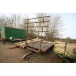 20ft single axle bale trailer. With front and rear ladders.