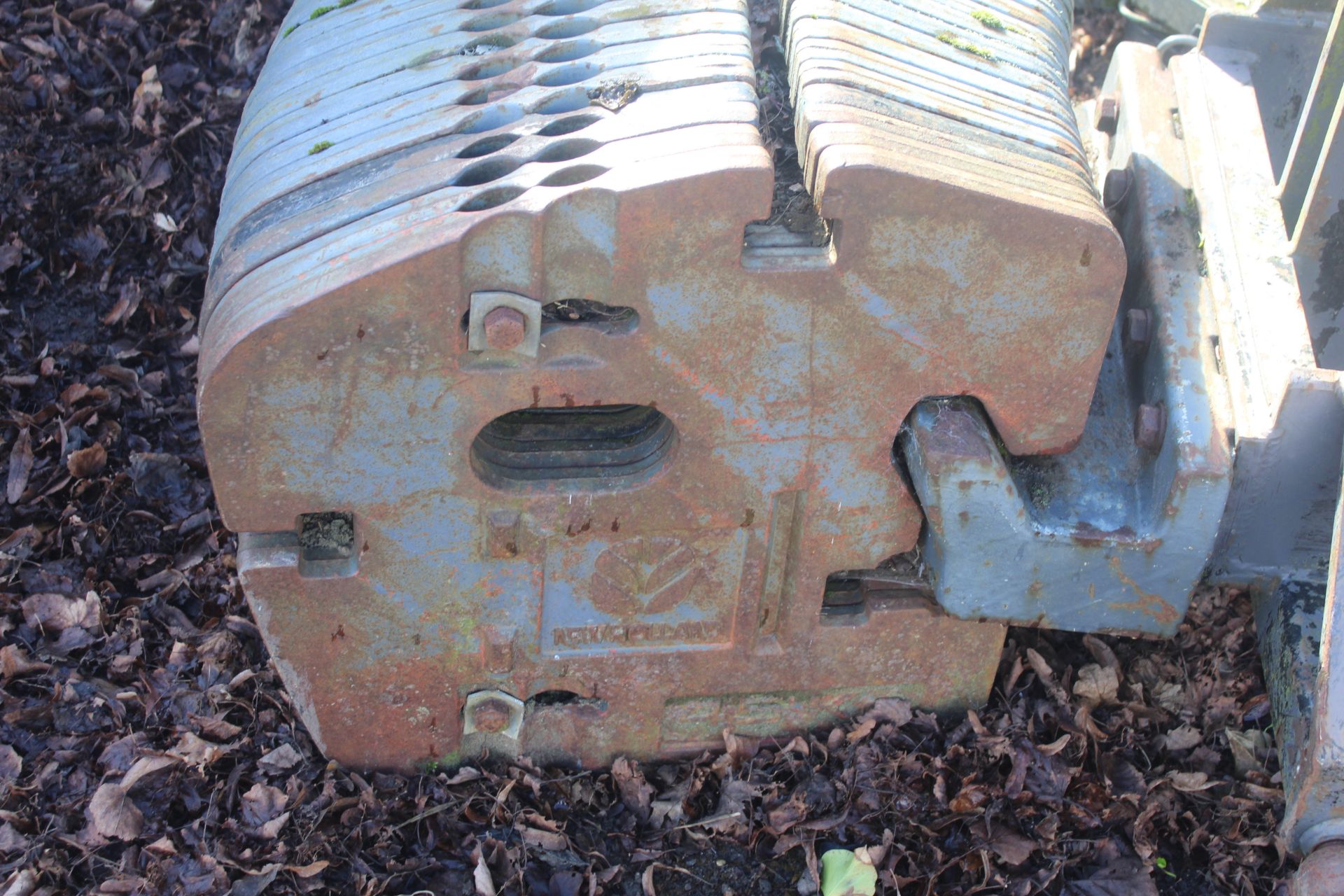 New Holland front weights on linkage frame. From a local Deceased estate. - Image 2 of 10