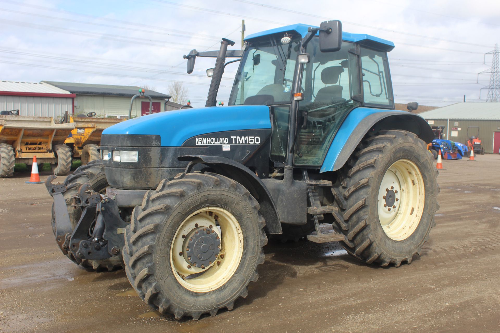 New Holland TM150 4WD tractor. Registration X501 NTW. Date of first registration 01/09/2000. Showing