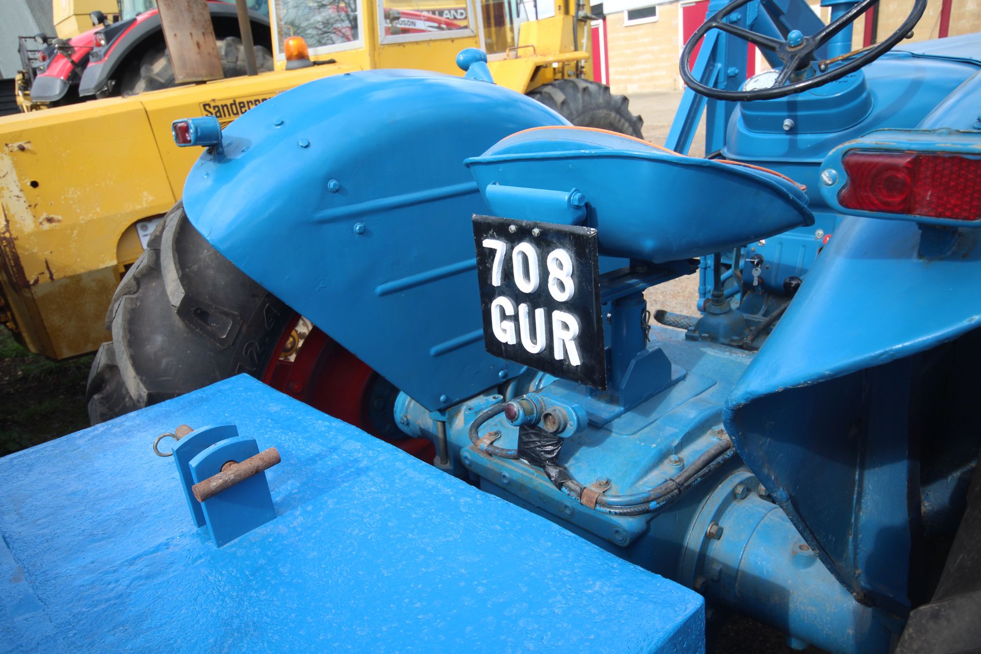 Fordson Power Major 2WD tractor. Registration 708 GUR (no paperwork). 12.4-36 rear wheels and - Image 26 of 54