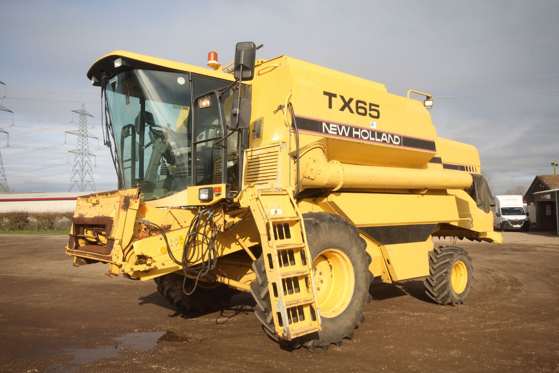 New Holland TX65 5 straw walker combine harvester. Registration N887 SKS. Date of first registration