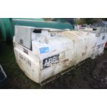 Western Abbi 1,940L bunded steel site fuel tank. With manual pump. For sale on behalf of the