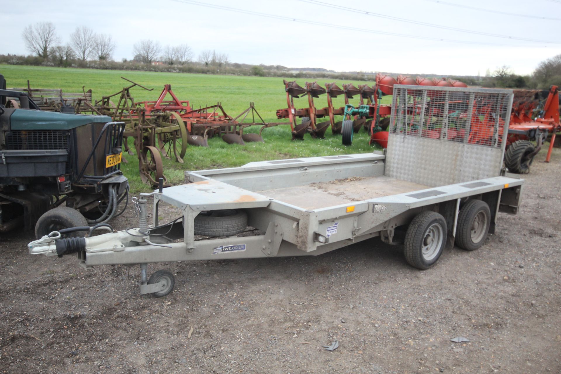 Ifor Williams 10ft x 5ft twin axle plant trailer. Purchased new 12/2021. With key and manual. Key,