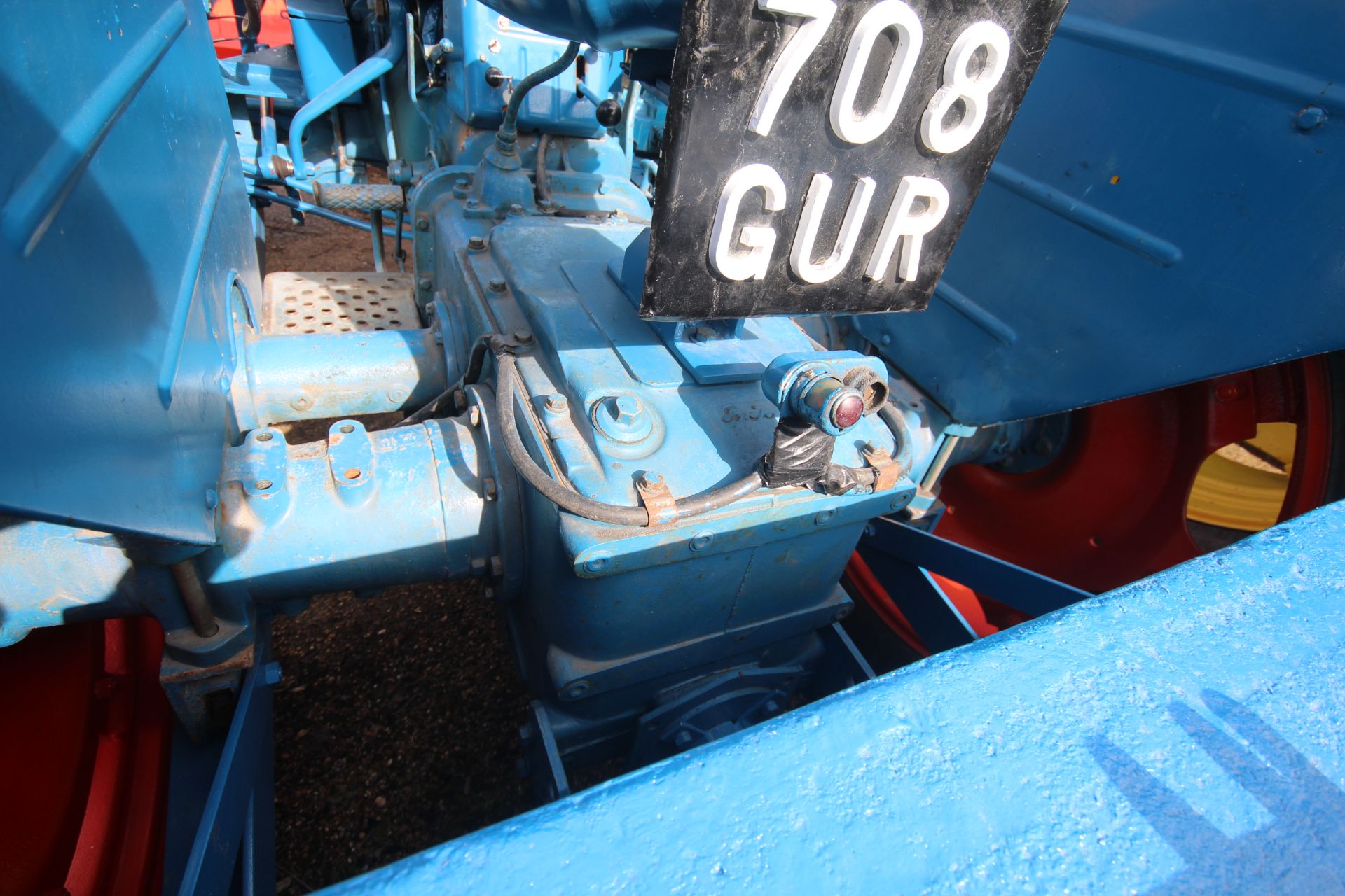 Fordson Power Major 2WD tractor. Registration 708 GUR (no paperwork). 12.4-36 rear wheels and - Image 24 of 54