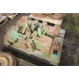 16x John Deere front weights and carrier. V