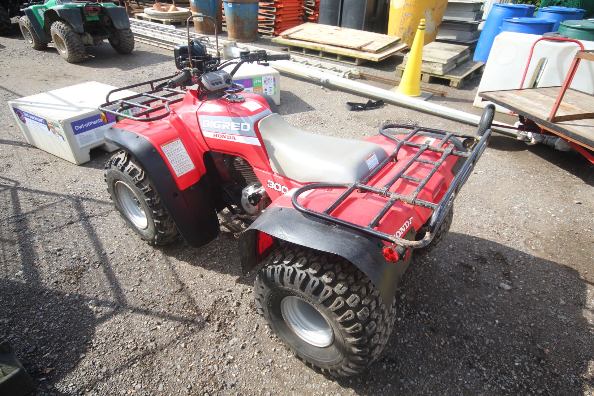 Honda Big Red 300 2WD quad bike. 1992. Owned from new. Key held. V - Image 3 of 24