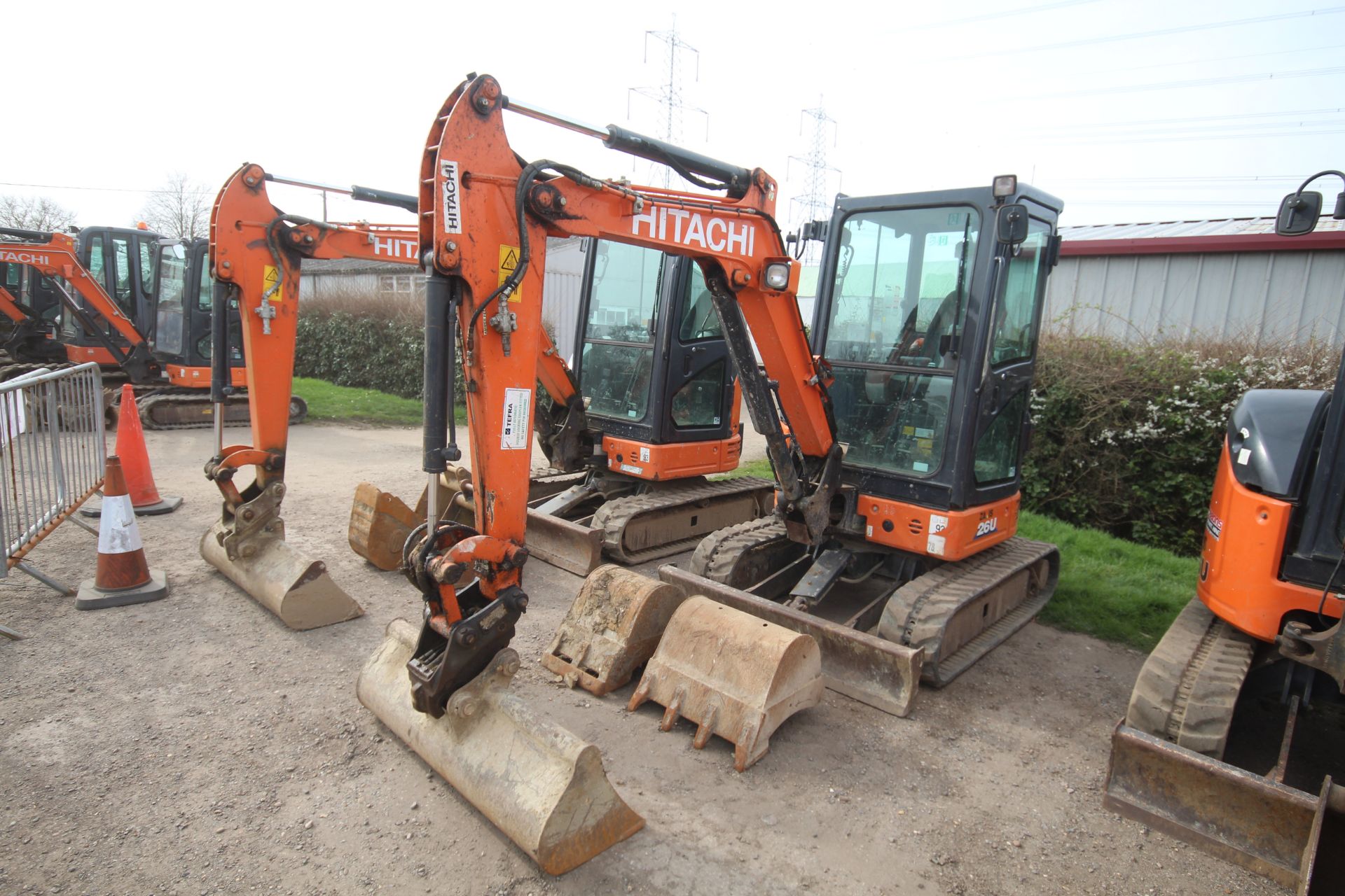Hitachi Z-Axis 26U-5A CR 2.6T rubber track excavator. 2018. 3,000 hours. Serial number - Image 2 of 57
