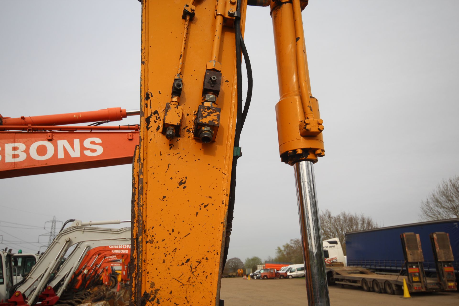 Hyundai Rolex 130 14T LCD-3 steel track excavator. Showing 4,963 hours. 20xx. With two buckets, twin - Image 8 of 70