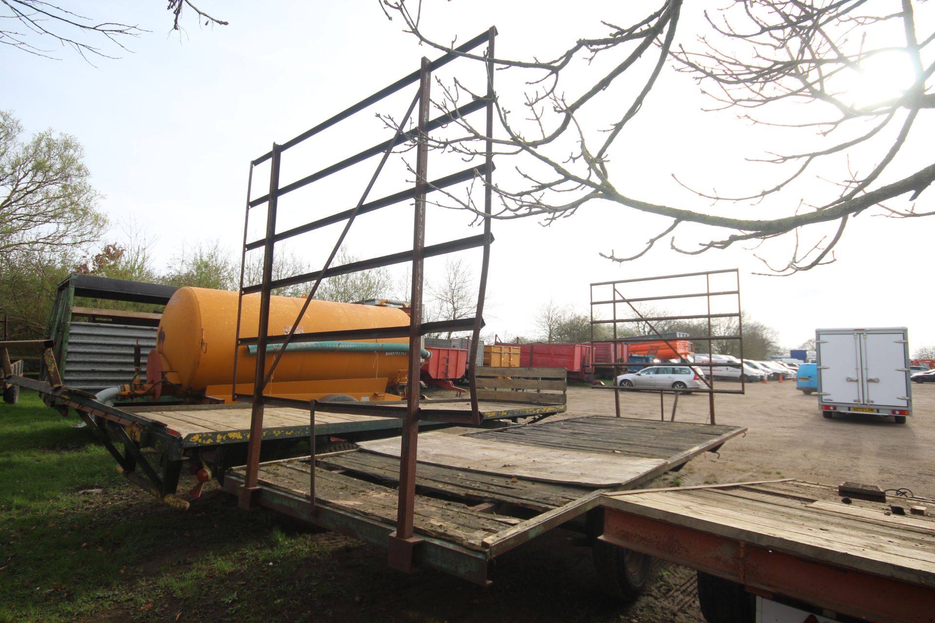 20ft single axle bale trailer. With front and rear ladders. - Image 3 of 20