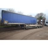 Nooteboom OSDS-41-03 38T 14.2m tri-axle low loader trailer. Registration C300731. Date of first