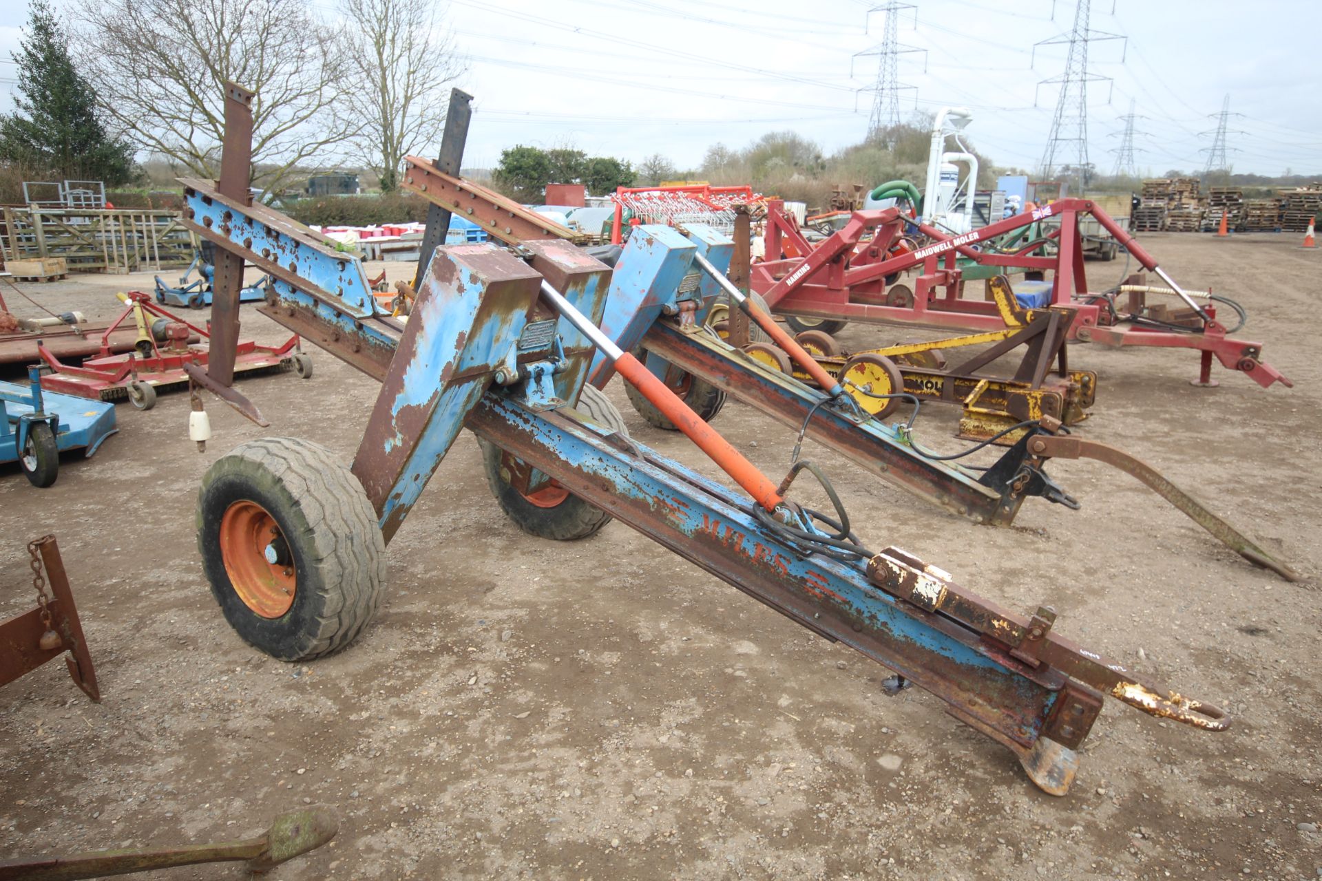 Miles trailed mole plough. From a local Deceased estate. Manual held.