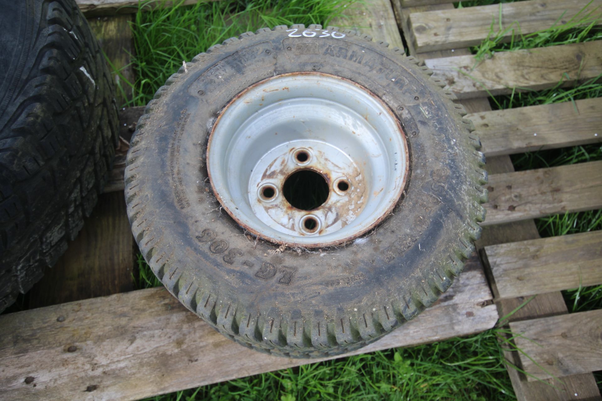 18x8.50-8NHS turf wheel and tyre. - Image 3 of 4