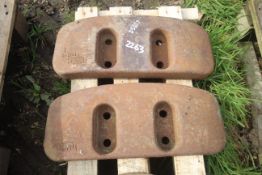 2x Ford 1000 series front weights.