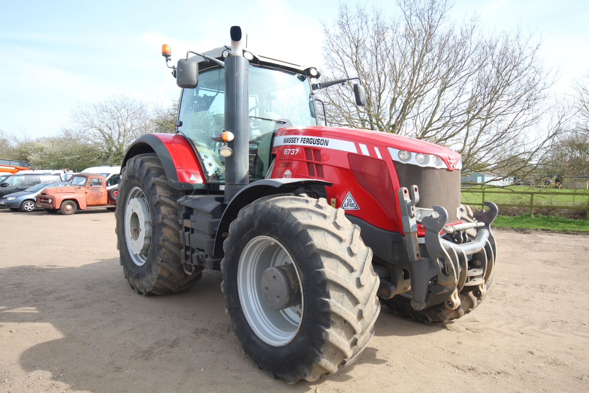 Massey Ferguson 8737 4WD tractor. Registration AY17 AVG. Date of first registration 14/03/2017. 4, - Image 7 of 104
