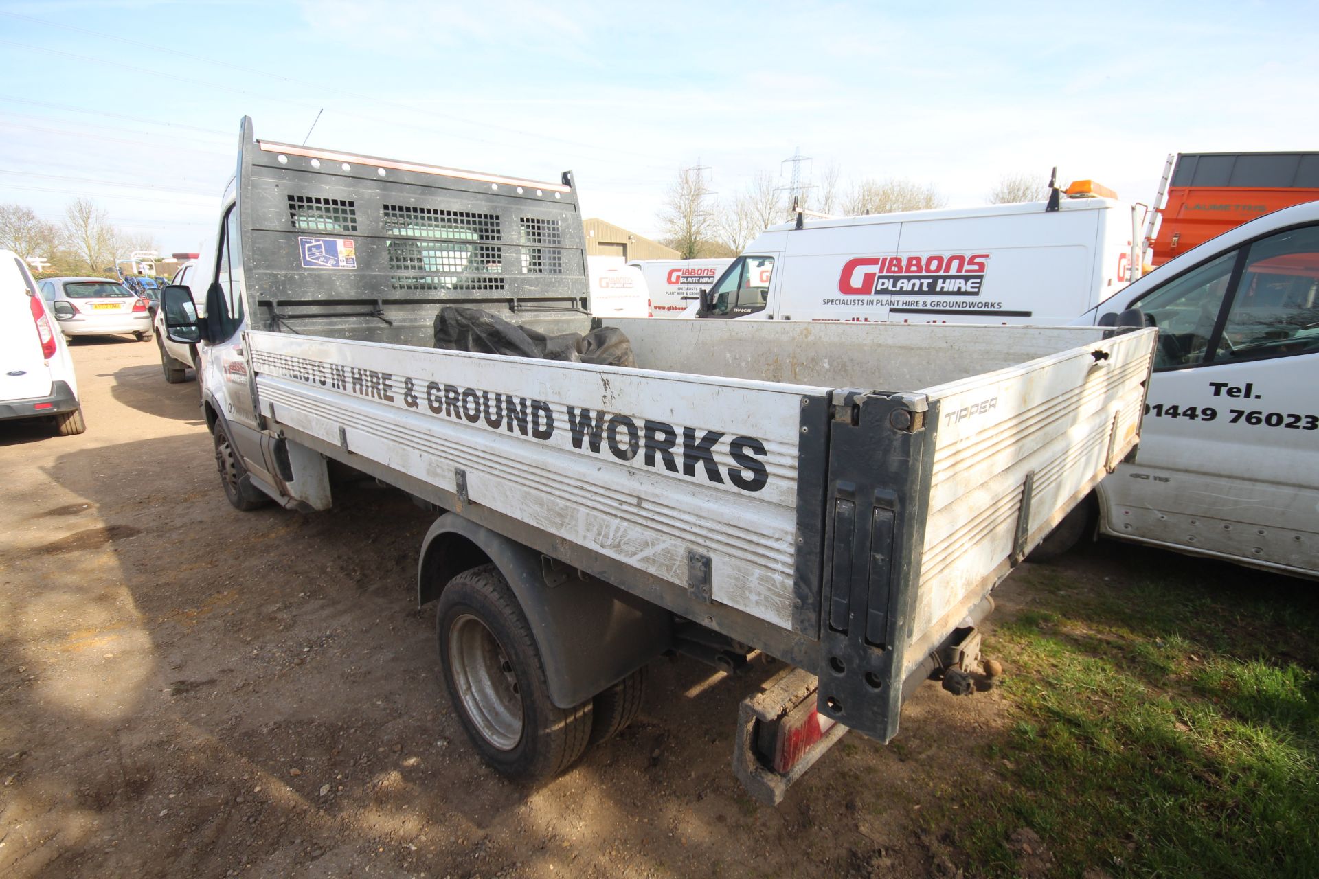 Ford Transit 350 2L diesel manual drop-side tipper. Registration AY18 NSU. Date of first - Image 3 of 64