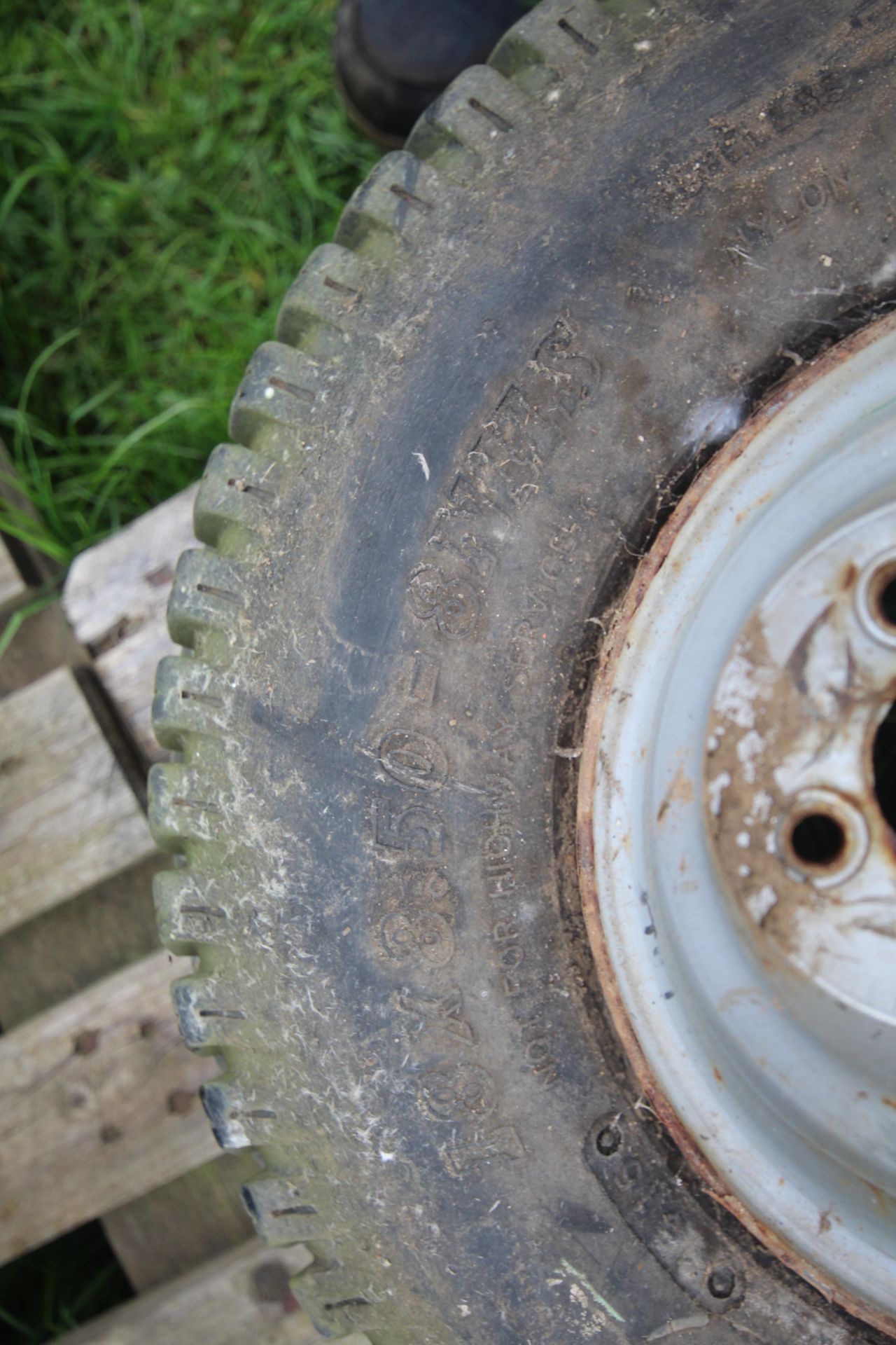 18x8.50-8NHS turf wheel and tyre. - Image 4 of 4