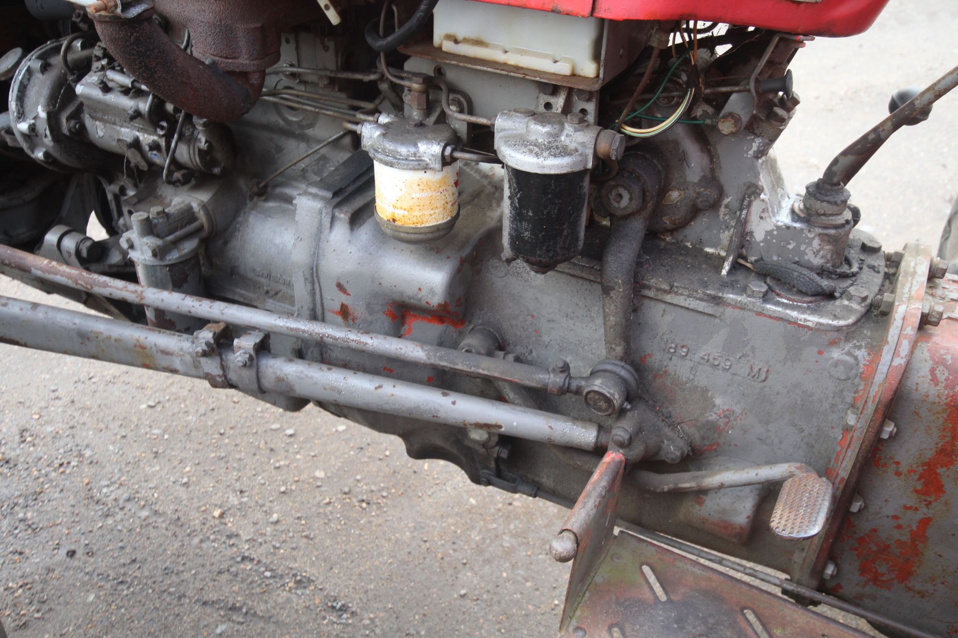 Massey Ferguson 35X 2WD tractor. 1963. Serial number SNMY313859. 11-28 rear wheels and tyres. - Image 12 of 43