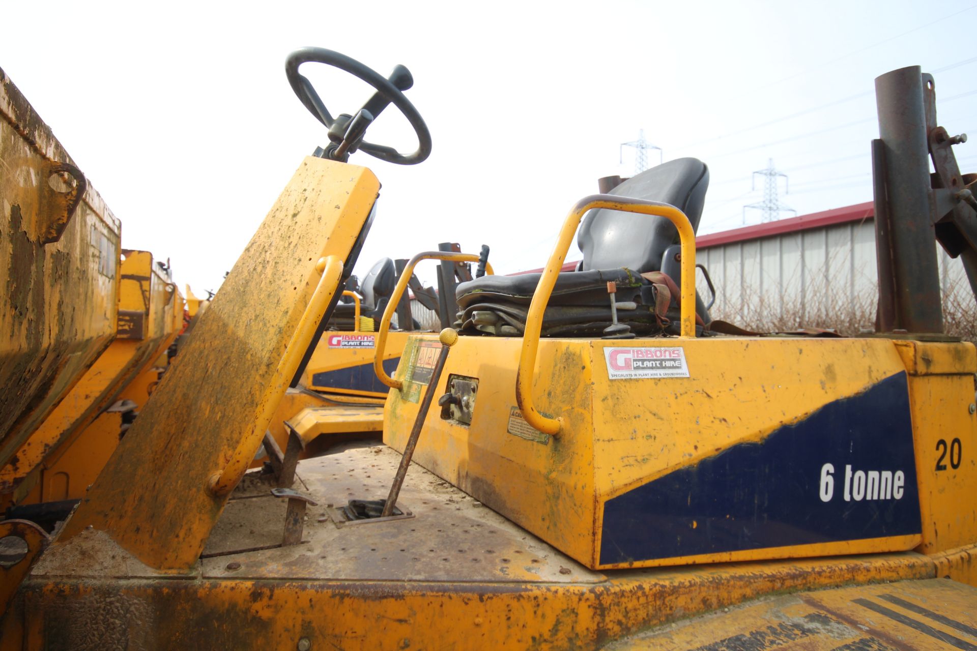 Thwaites 6T 4WD dumper. 2007. 4,971 hours. Serial number SLCM565ZZ706B4658. 405/70-20 wheels and - Image 20 of 35