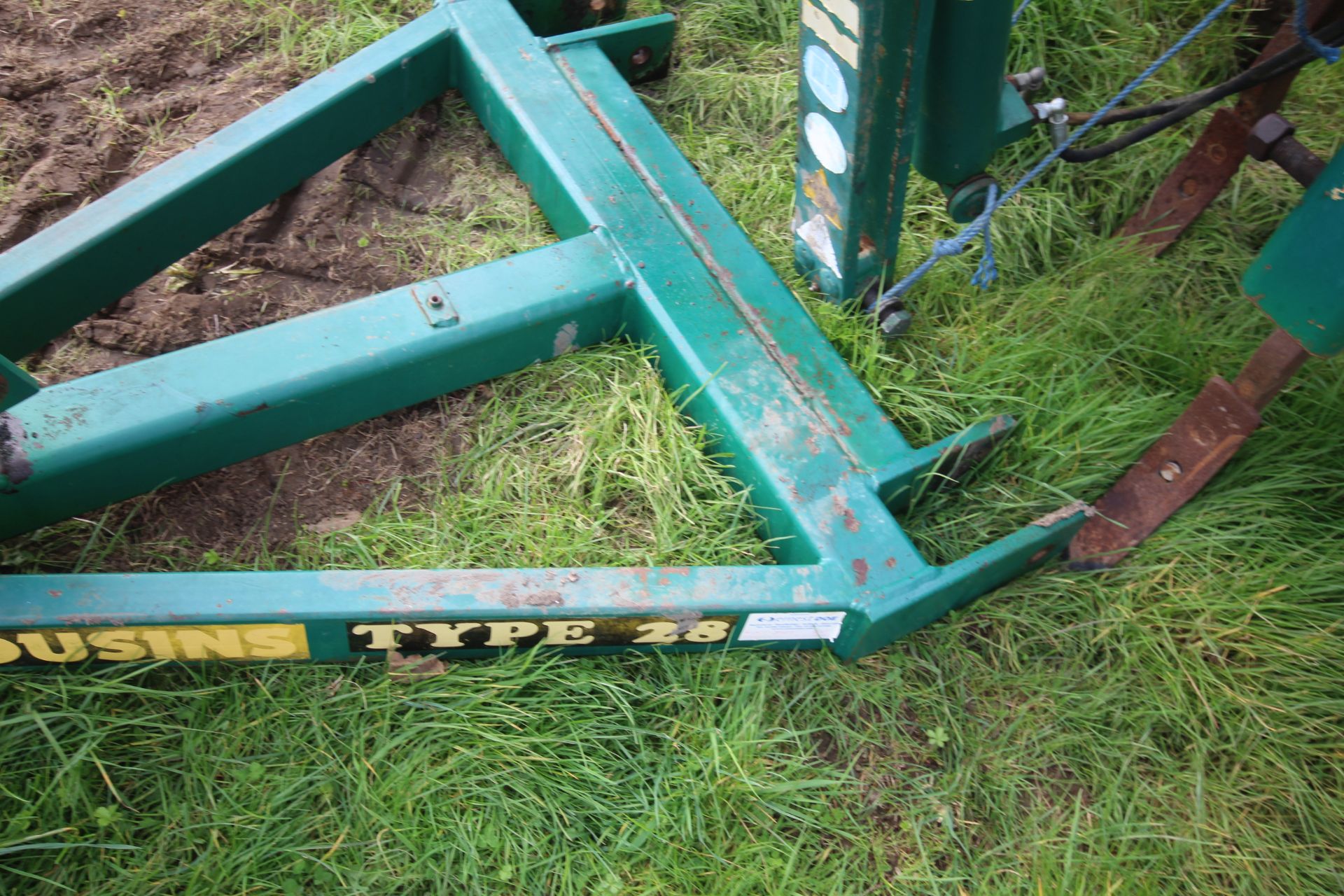 Cousins Type 28 3.4m trailed double press. With DD style rings and leading tines. From a local - Image 5 of 31