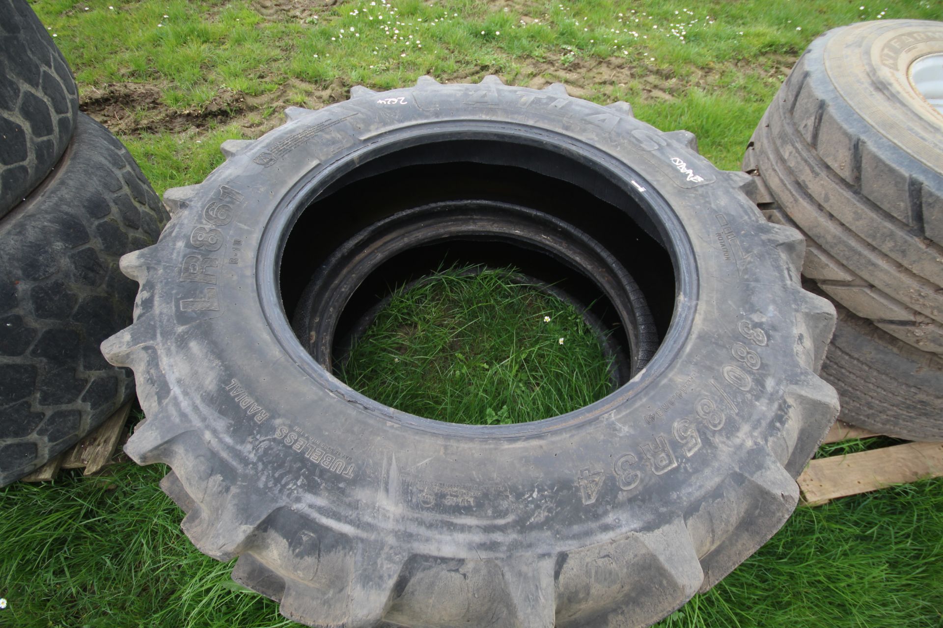 Pair of 380/85R34 tyres. - Image 3 of 4