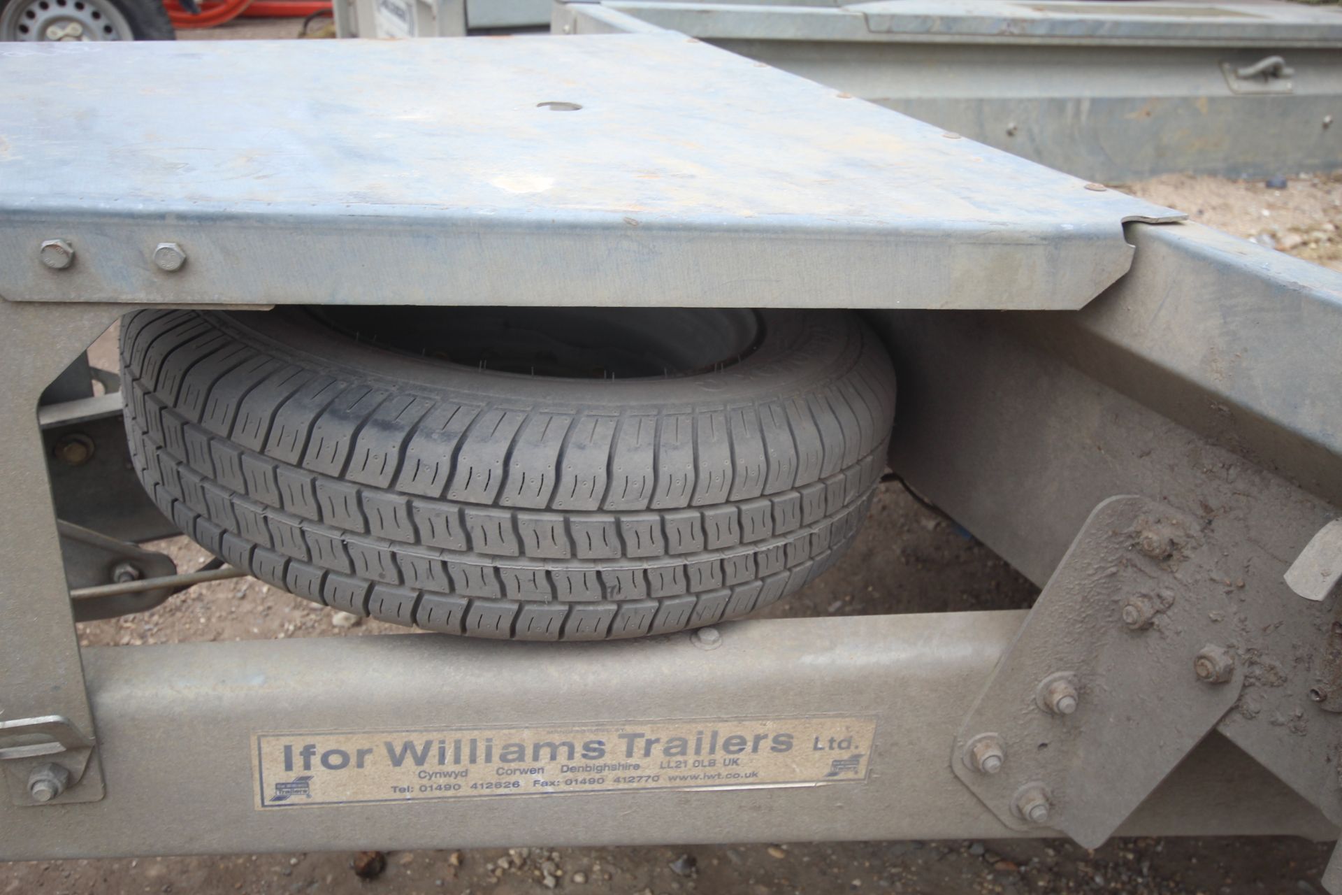 Ifor Williams GX84 8ft x 4ft twin axle plant trailer. With full width ramp. For sale on behalf of - Image 30 of 32