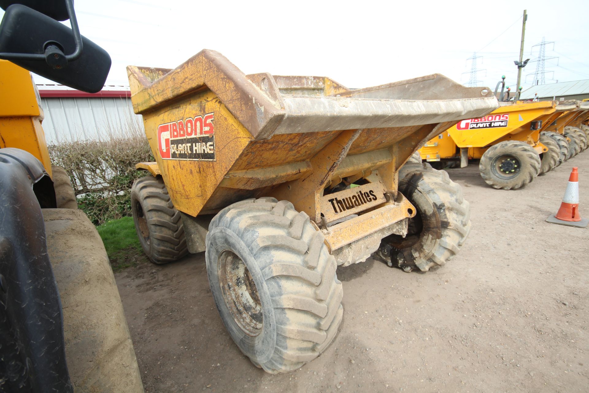 Thwaites 9T 4WD dumper. 2005. Unknown hours. Serial number SLCM39022507A6719. 500/60-22.5 wheel - Image 2 of 32