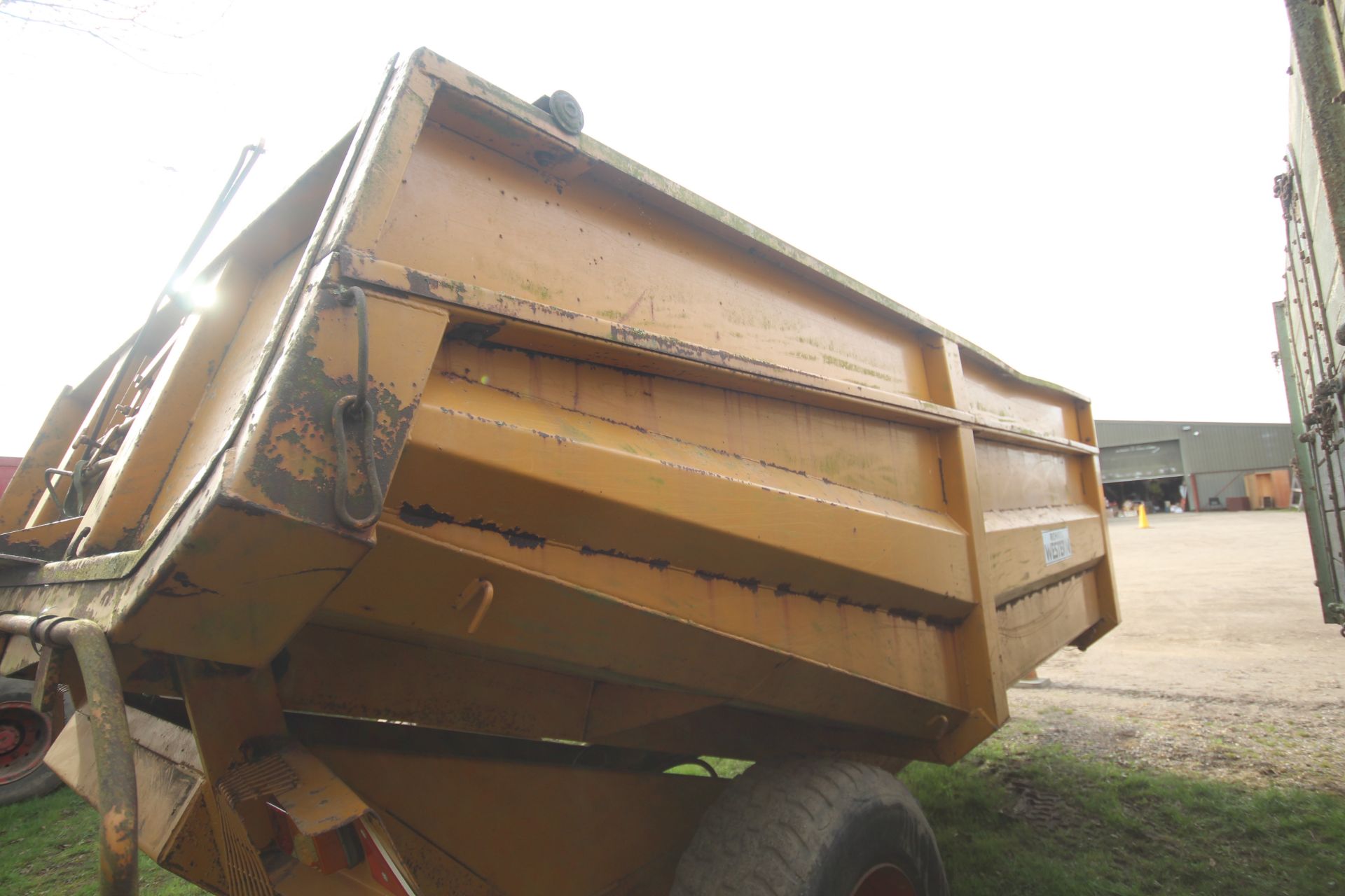 Richard Western 10T single axle dump trailer. 1992. With greedy boards and tailgate. Owned from new. - Image 20 of 23