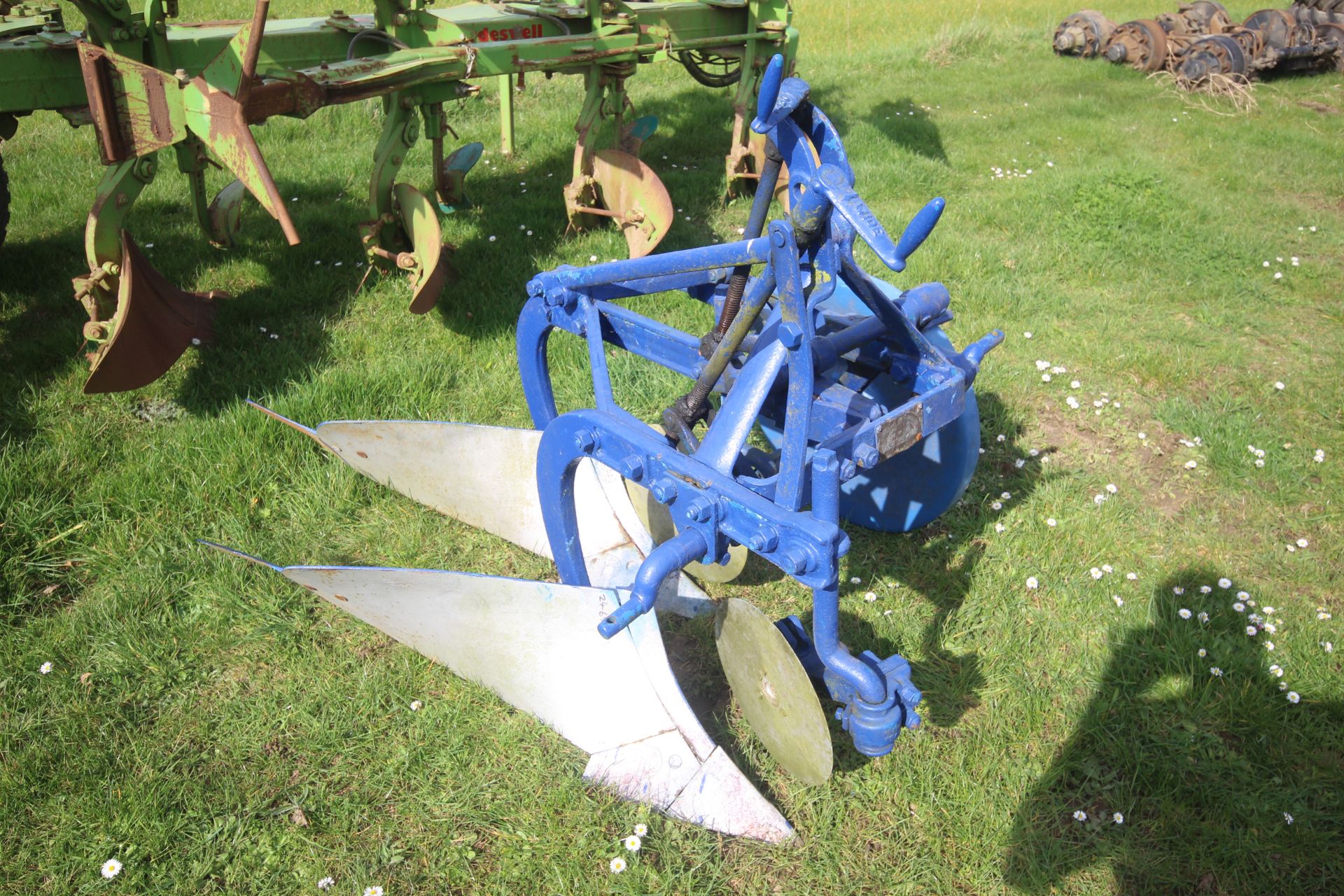 Ford Ransomes PM3 2F mounted plough. With discs an
