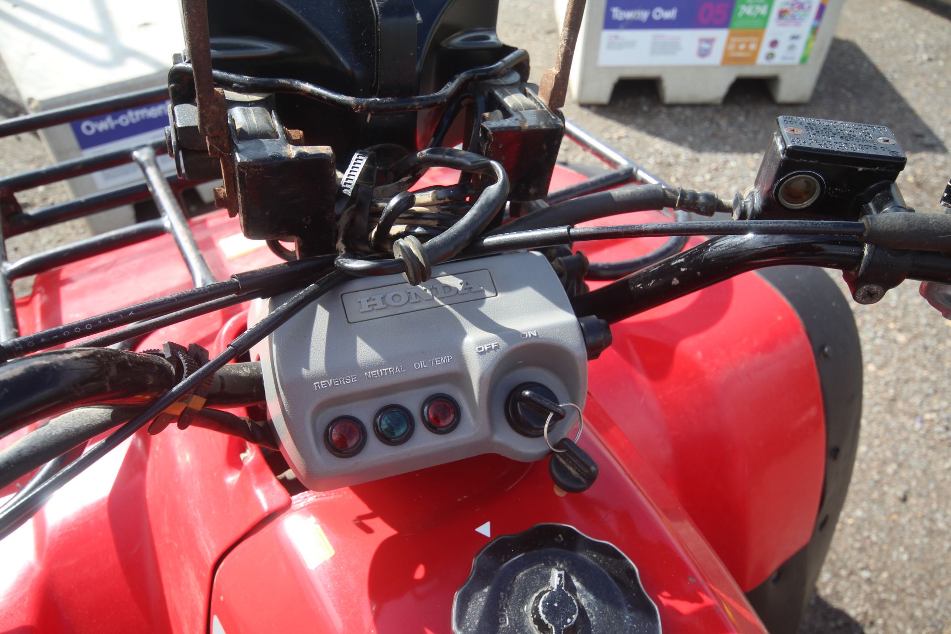 Honda Big Red 300 2WD quad bike. 1992. Owned from new. Key held. V - Image 11 of 24