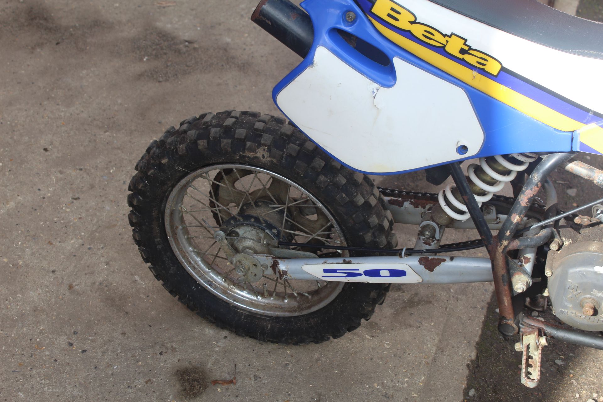Beta Italian 50cc dirt bike. For spares or repair. V - Image 7 of 13