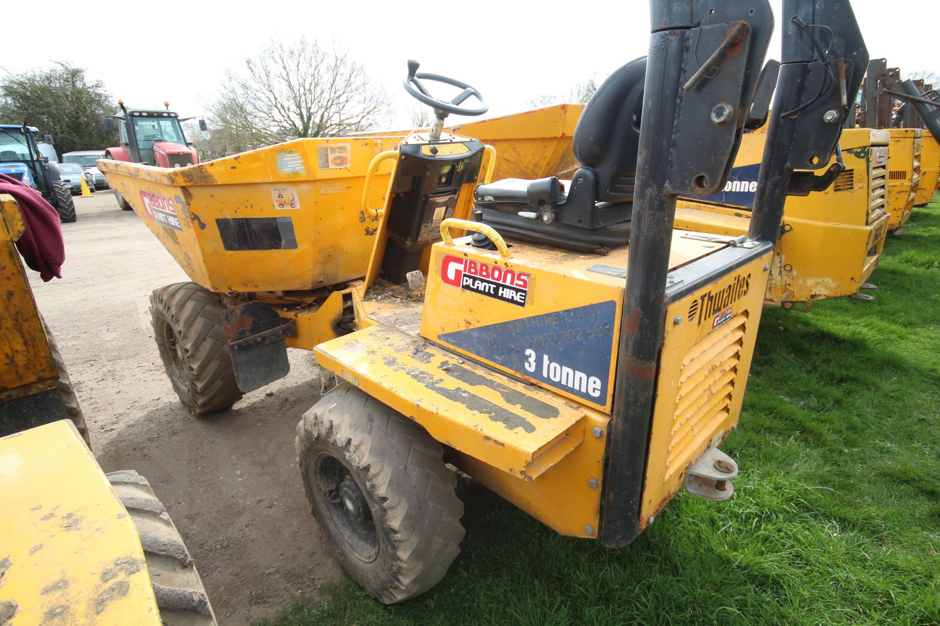 Thwaites 3T 4WD swivel tip dumper. 2014. 996 hours. Serial number SLCM573Z1409C9704. 11.5/80-15.3 - Bild 4 aus 34