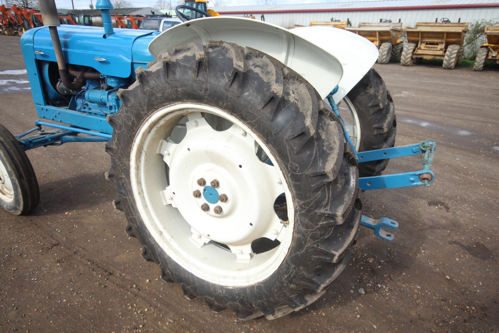 Fordson New Performance Super Major 2WD tractor. 12.4-36 rear wheels and tyres @ 99%. Key held. - Image 29 of 47