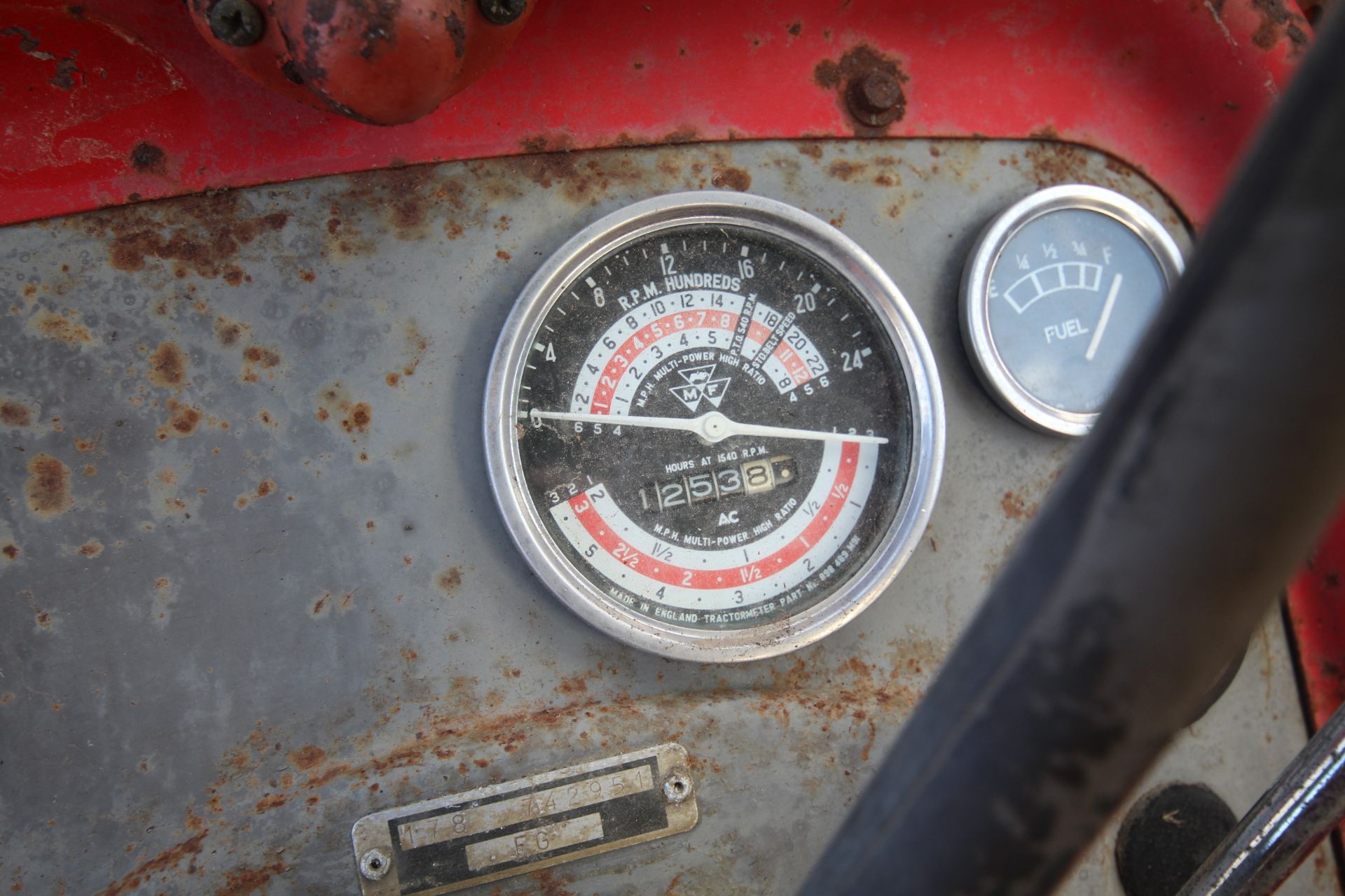 Massey Ferguson 178 Multi-Power 2WD tractor. Registration GWC 408H. Date of first registration 16/ - Image 49 of 56