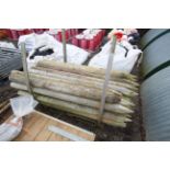 c.30x 100mm 1.75m unused fence posts.