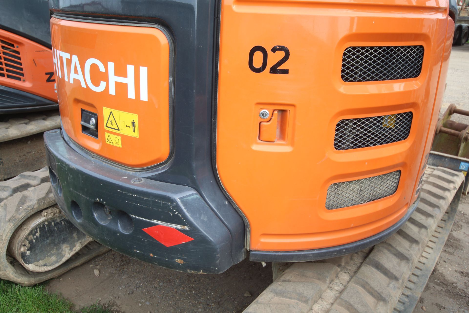 Hitachi ZX55U-5A CLR 5.5T rubber track excavator. 2018. 3,217 hours. Serial number HCMA - Bild 25 aus 85