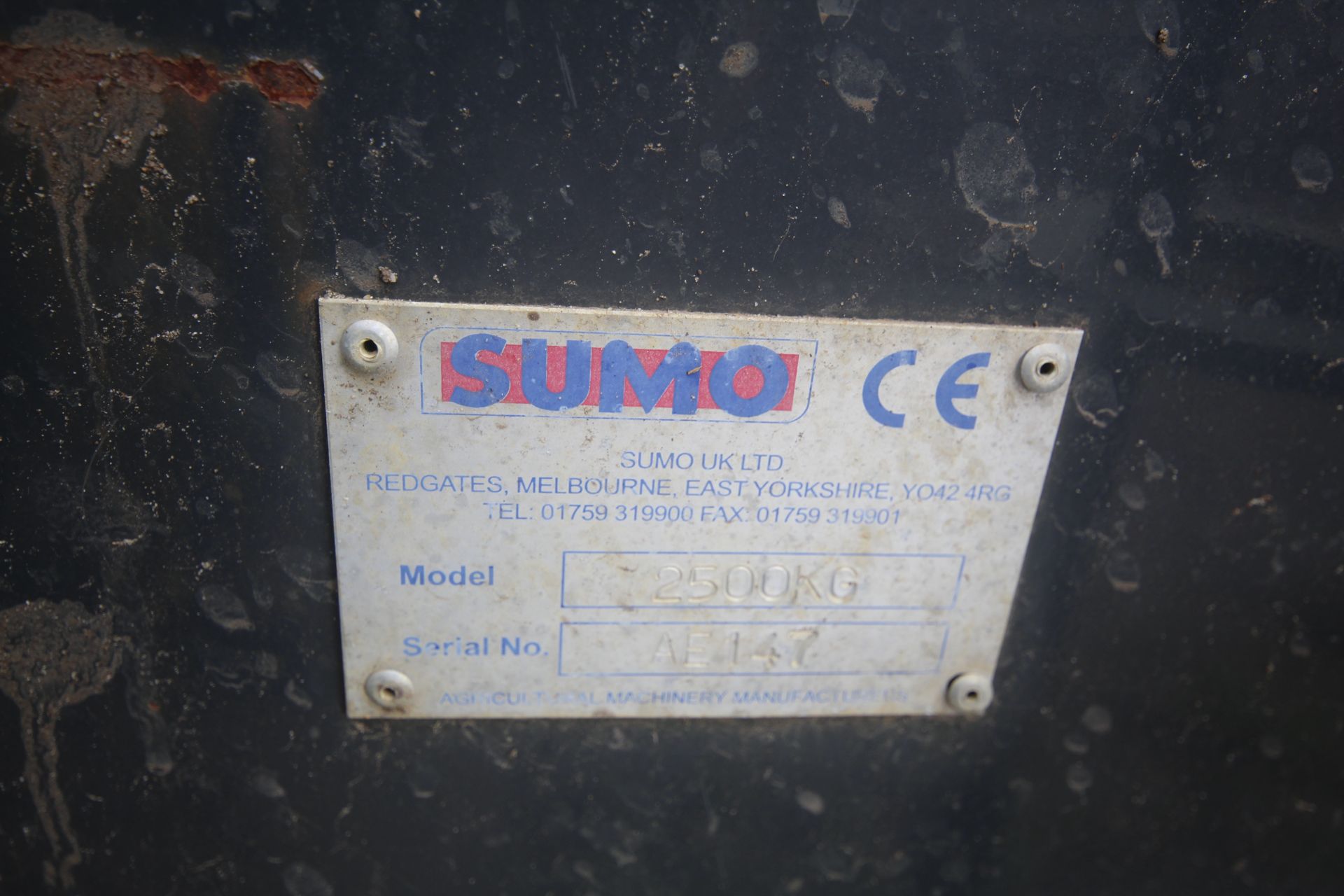 Sumo 2,500kg front linkage weight block. With toolbox. Serial number AE147. V - Image 15 of 15