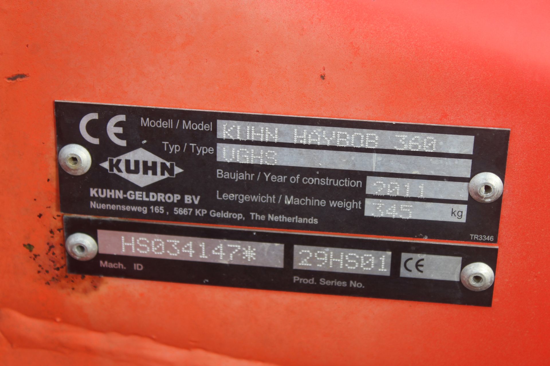 Kuhn Haybob 360. 2011. Owned from new. V - Image 20 of 20