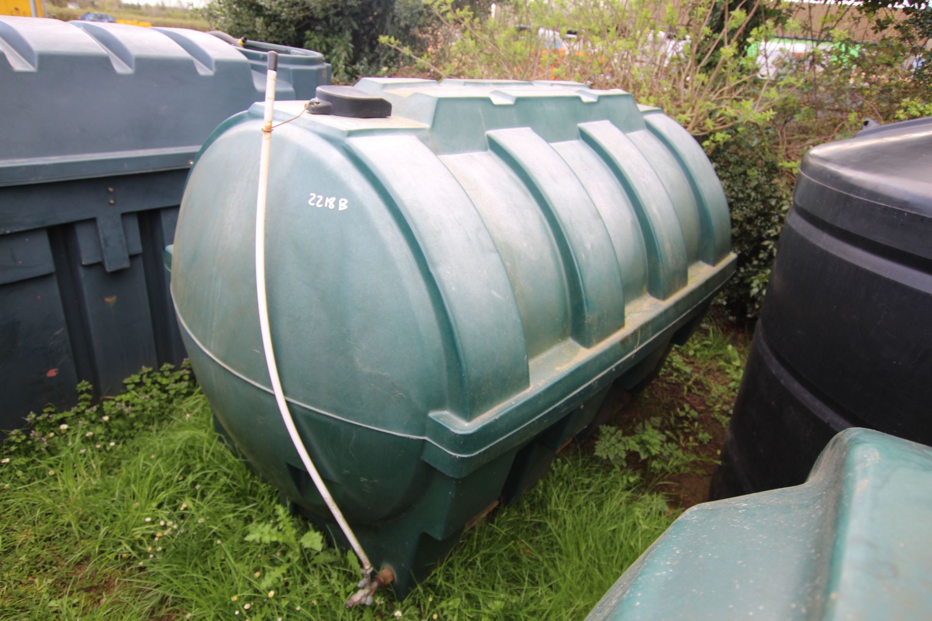 2,500L heating oil tank.