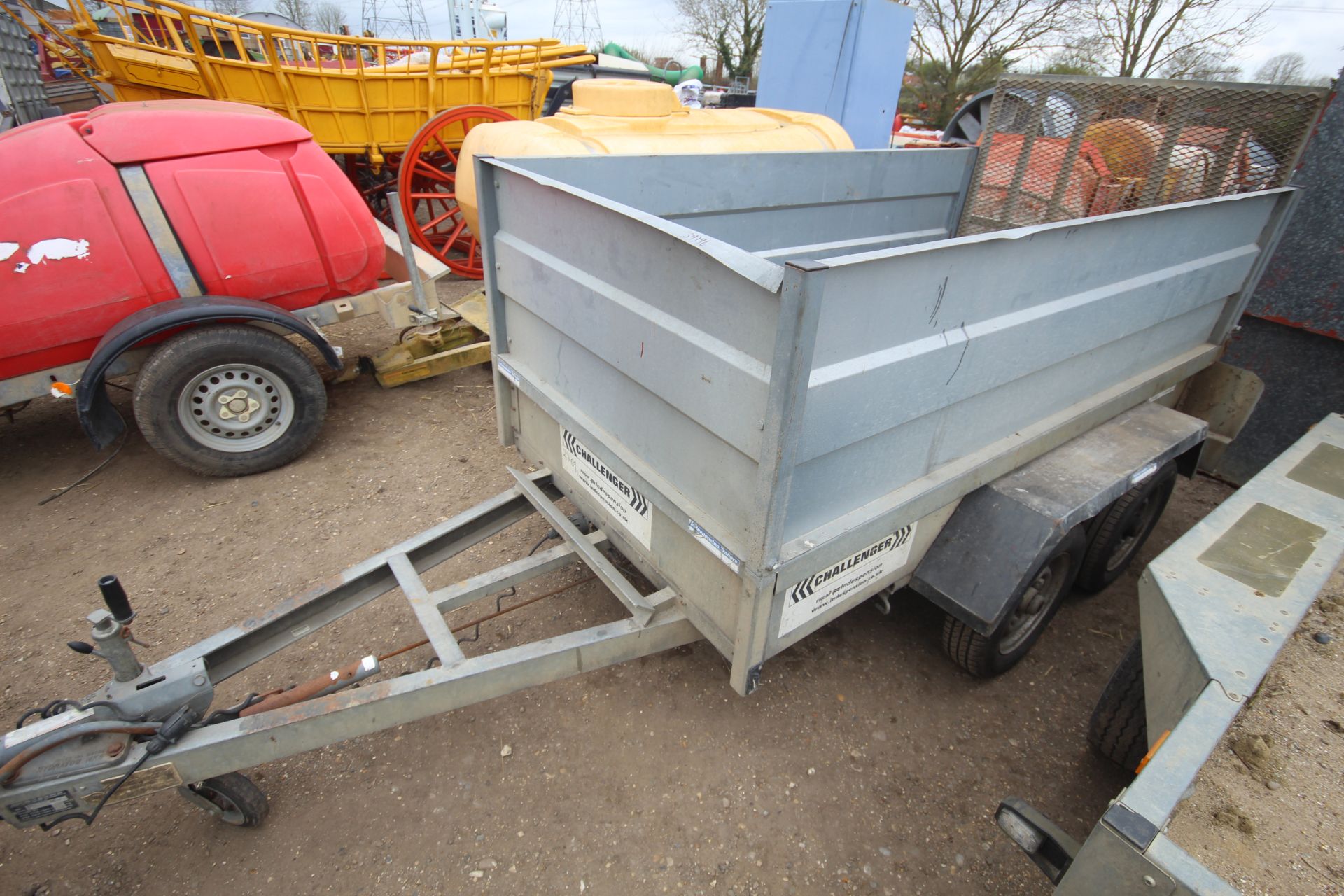 Indespension Challenger 8ft x 4ft twin axle plant trailer. With full width mesh ramp and extension - Image 29 of 32