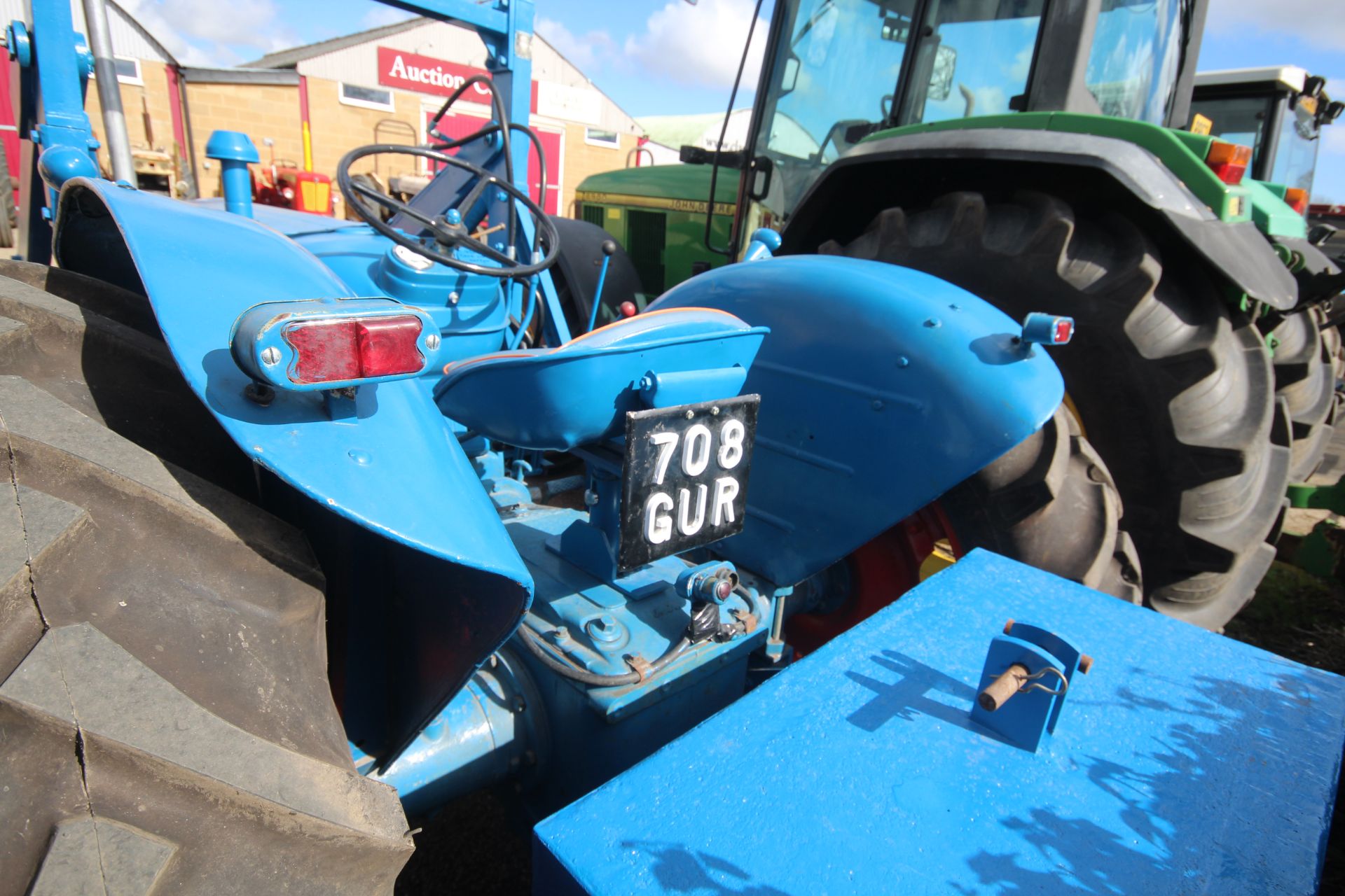 Fordson Power Major 2WD tractor. Registration 708 GUR (no paperwork). 12.4-36 rear wheels and - Image 21 of 54