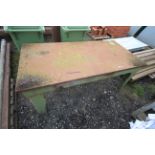 Very heavy cast welding bench. V