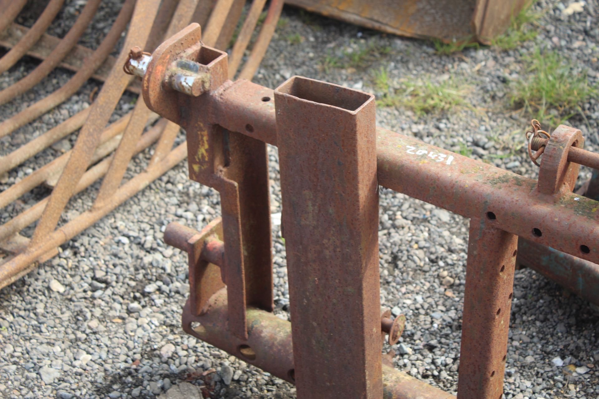 Pallet tines for Massey Ferguson 80 loader. - Image 4 of 7