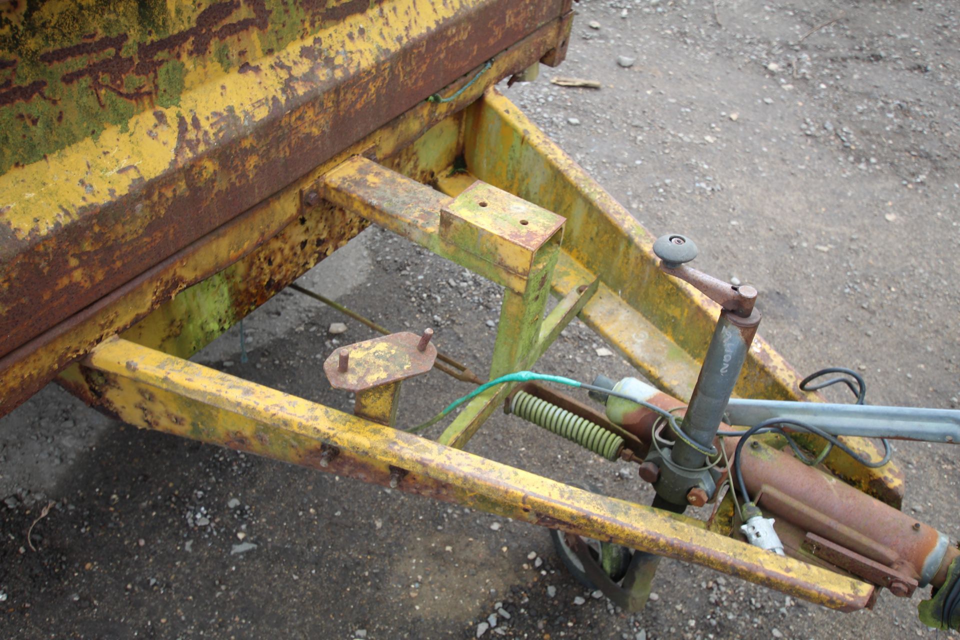 Lynton 10ft x 5ft twin axle trailer. With drop sides. Floor requires attention. V - Image 4 of 21