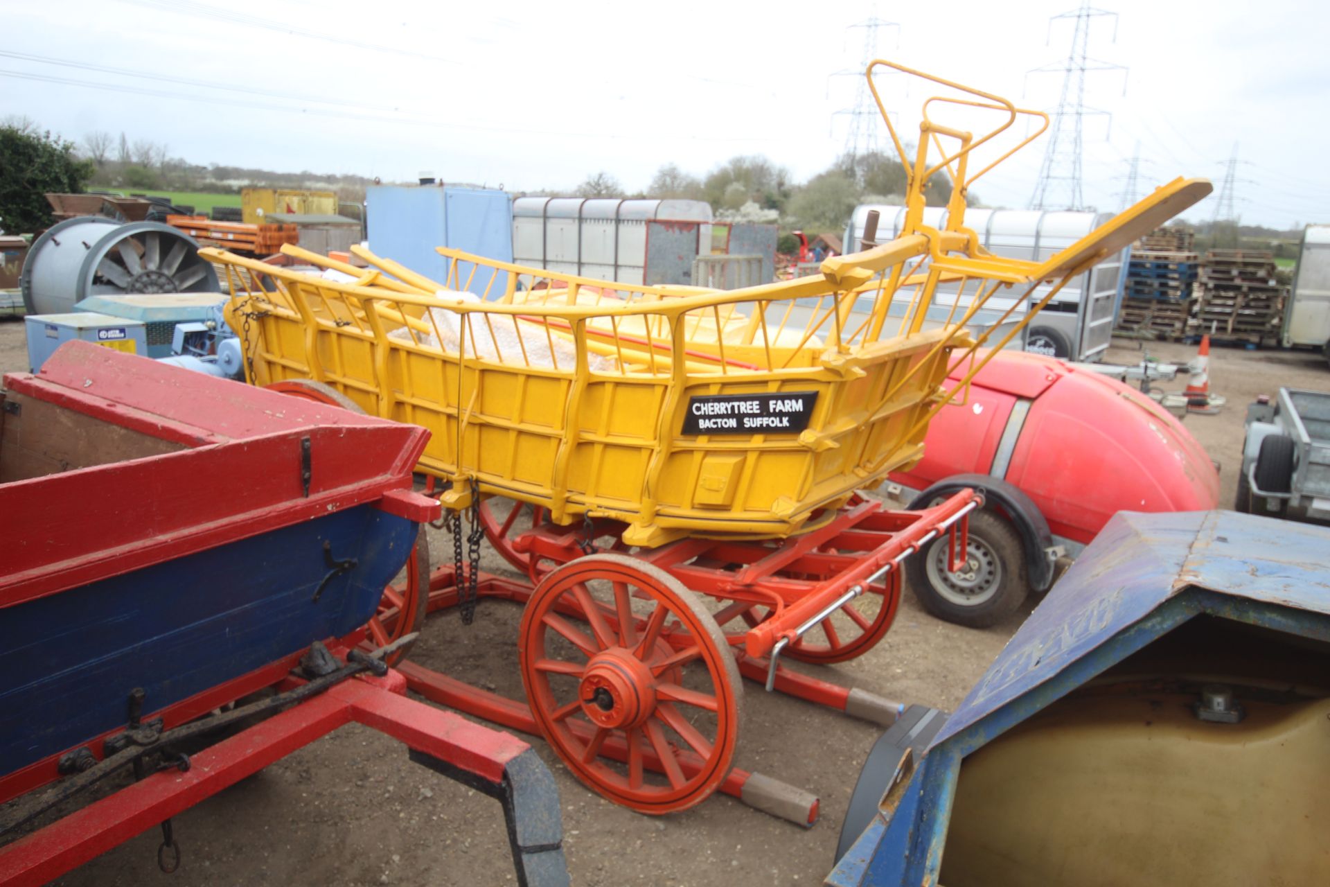 Four wheel wagon.