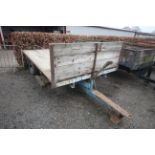 Massey Ferguson 3T single axle tipping trailer. From a local Deceased estate.