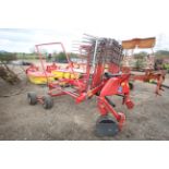 Lely Hibiscus 458S single rotor rake. Serial number 0003127837. V